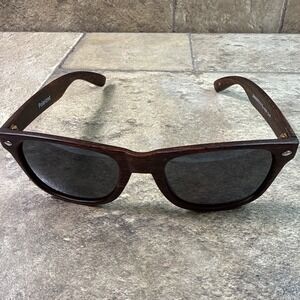 Shady Rays Classic Polarized Sunglasses CL-10 Wood Timber Outdoor Black Lenses